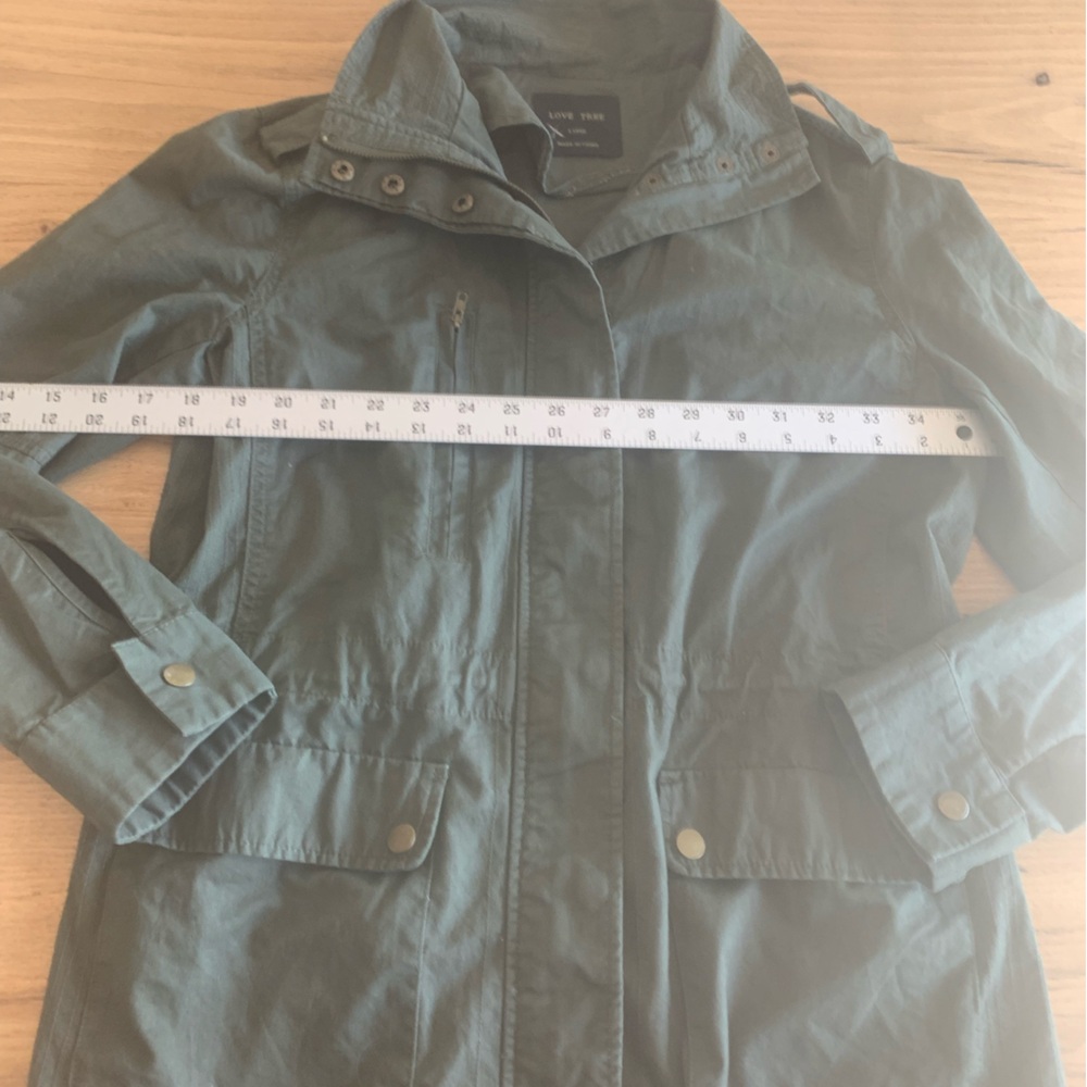 Love Tree Olive Utility Jacket - Picture 7 of 10